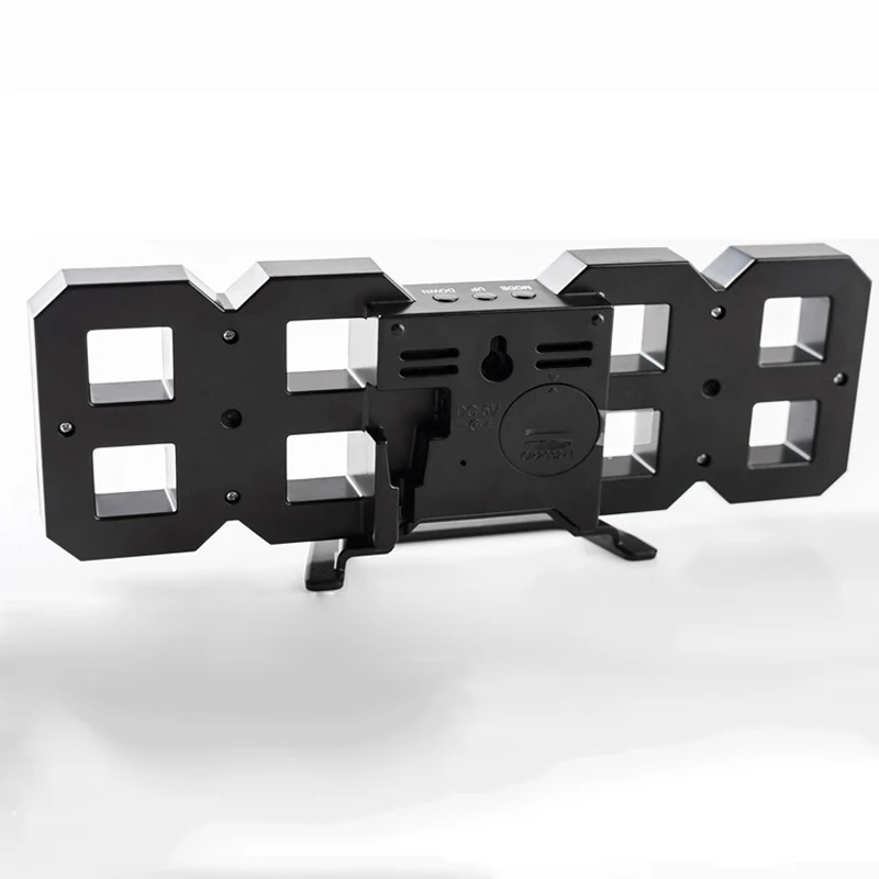 3D светодиодный настенные часы современный дизайн цифровые настольные с