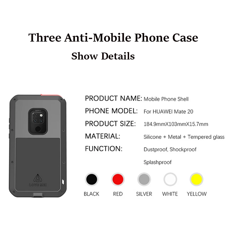 Роскошный чехол для всего тела для huawei mate 20 ударопрочный твердый металлический Броня для huawei mate 20 Lite mate 20Pro чехол для экрана мобильного телефона