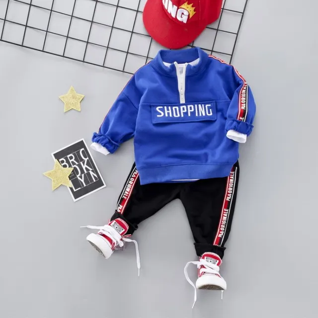 Children's Clothing Baby Boy Clothes Sports Suit for The Boy High