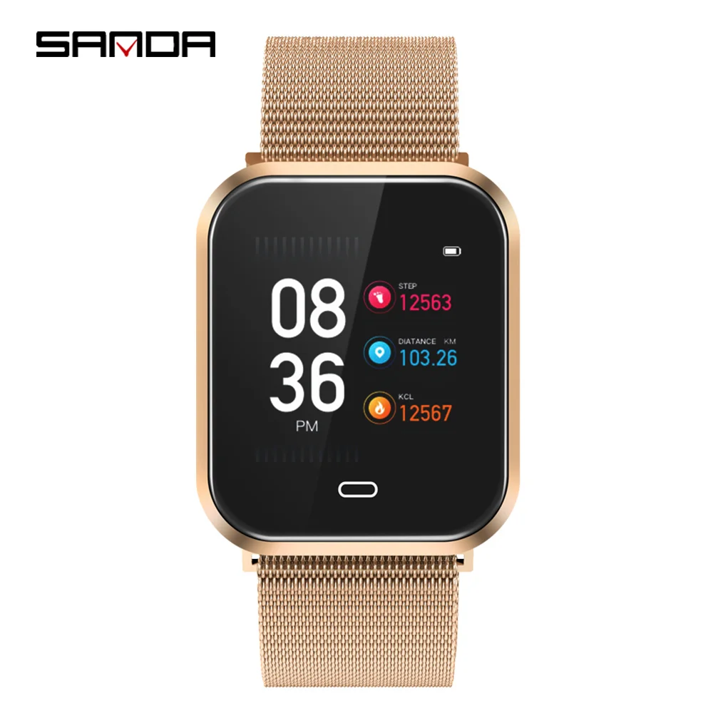 

SANDA Bluetooth Smart Watch Men's Waterproof Heart Rate Monitor Blood Pressure Tracker Sports Digital Watch Android ios