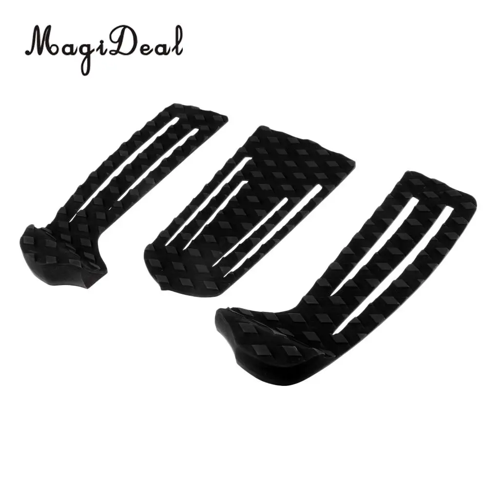 MagiDeal3 Pieces Non-Skid Traction Pad with 4 Pieces Surfing Surfboard Traction Funboard Pad Bar Grip