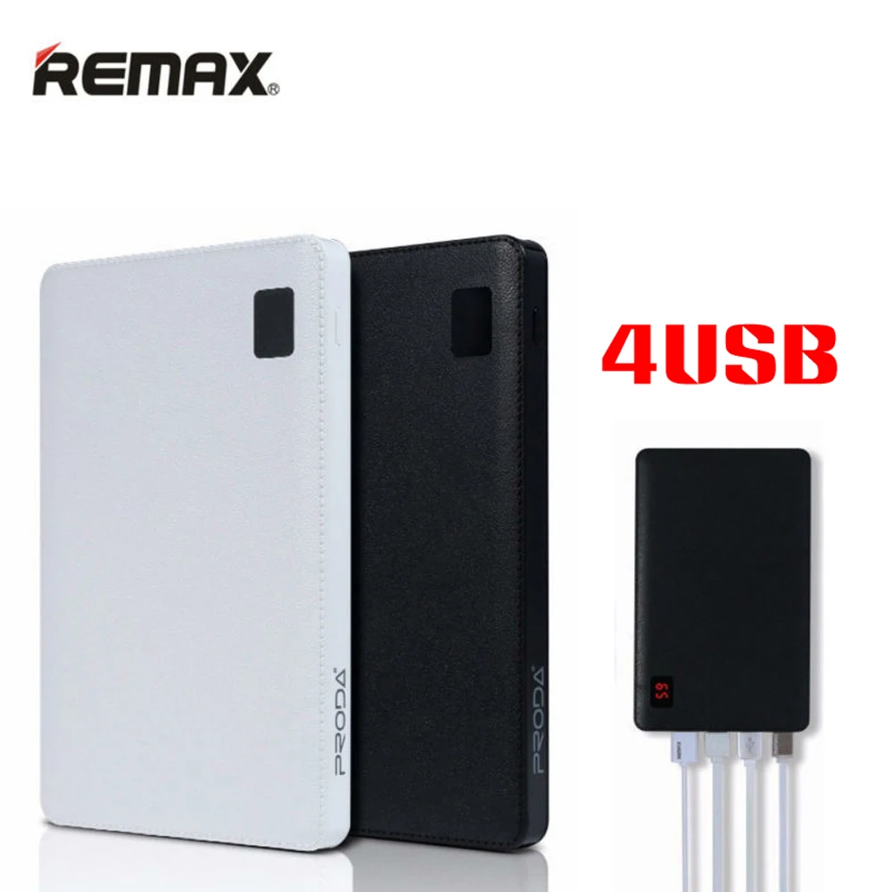 NEW REMAX Power Bank 30000mAh 4 USB Portable Charger External Battery Universal Backup powers For iPhone6s 5s plus iPad mini
