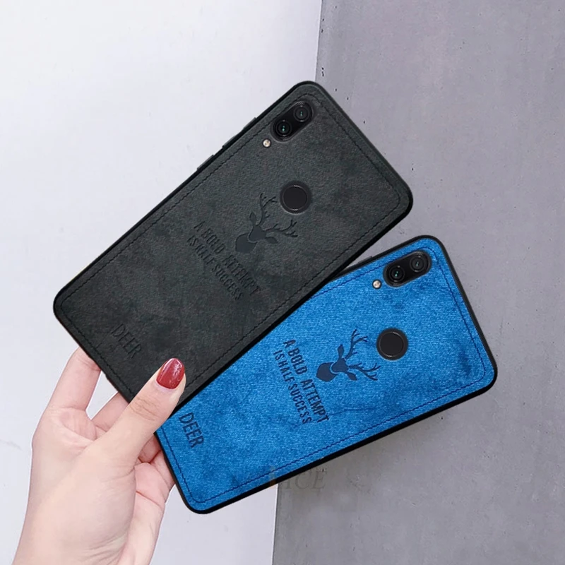 Тканевый чехол для телефона с оленем xiaomi redmi 7/redmi note 7 pro Ретро Чехол из ТПУ на