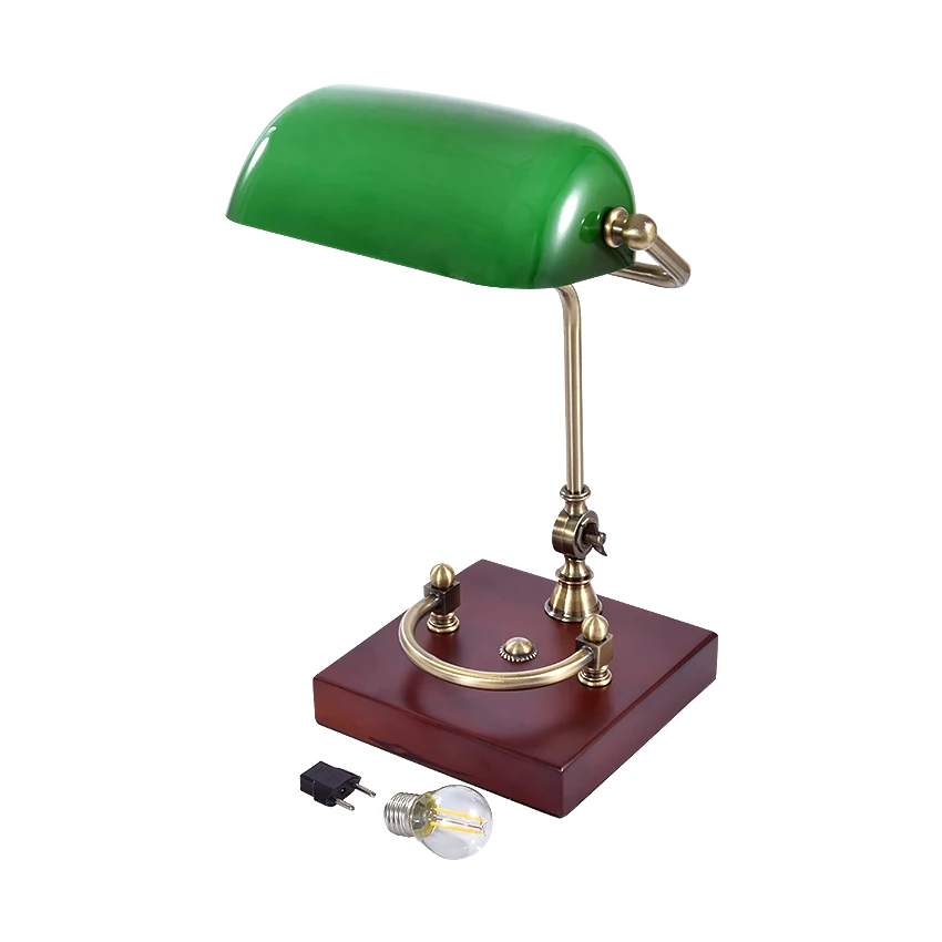 European-style Vintage Table Lighting Fixture Glass Cover Shade Birch Wood Base Antique Table Lamp 4W LED 220v/110v Hot Selling European-style Vintage Table Lighting Fixture Glass Cover Shade Birch Wood Base Antique Table Lamp 4W LED 220v/110v Hot Selling