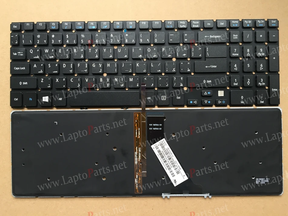 

NEW AR Arabic Backlit Keyboard for Acer Aspire V5-531G V5-571P V5-571 V5-531 V5-551 V5-551G V5-571PG V5-531P Laptop keyboard