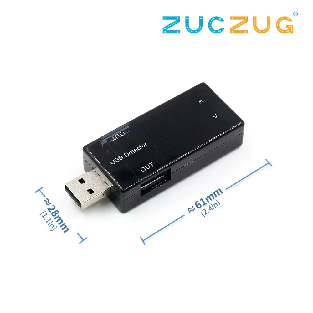 Red+Blue Dual USB Current Voltage Charging Detector Tester Battery Voltmeter Ammeter Charger Doctor | Электронные компоненты и