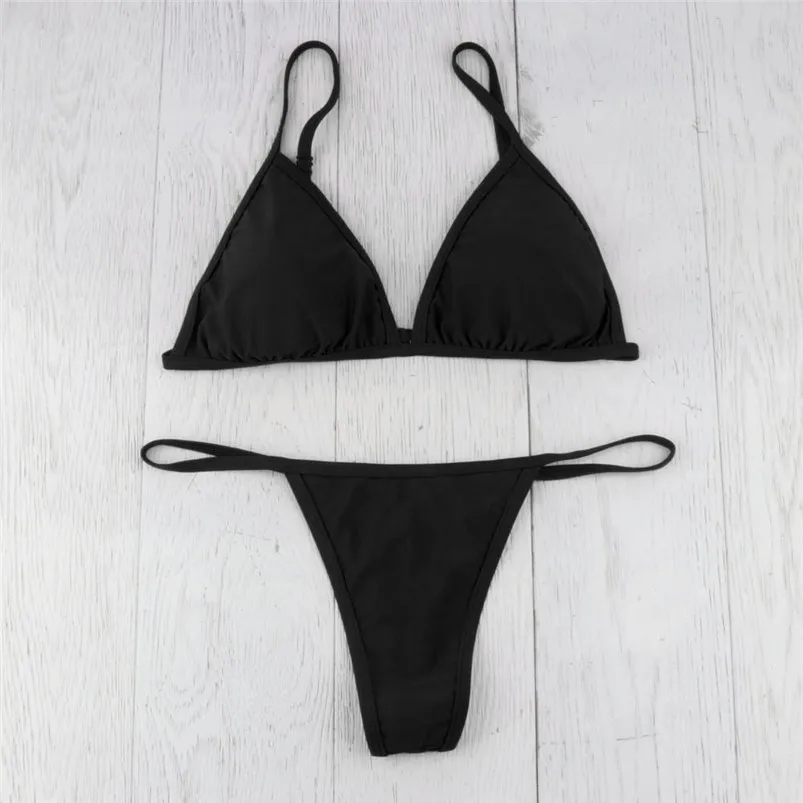 Women Padded Bra set G-string Thong Bikini Swimwear Two Pieces Swimsuit Swimwear women's swimming suit summer beach wear R23 (5)