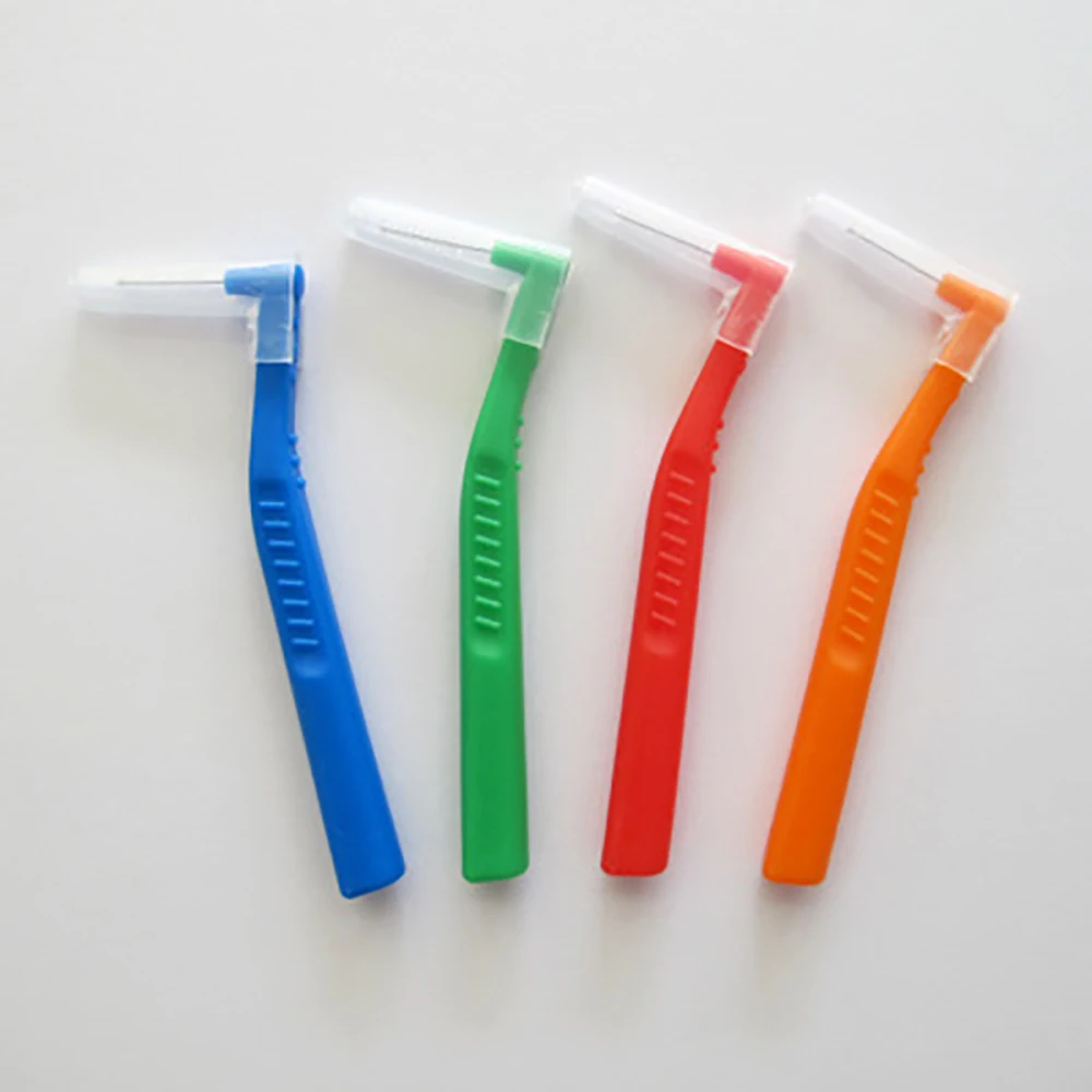 10 шт. чистка пространства между зубами зубная нить зубочистка инструмент для ухода за полостью рта стоматологический ортодонтический межзубная щетка для гигиены зубов