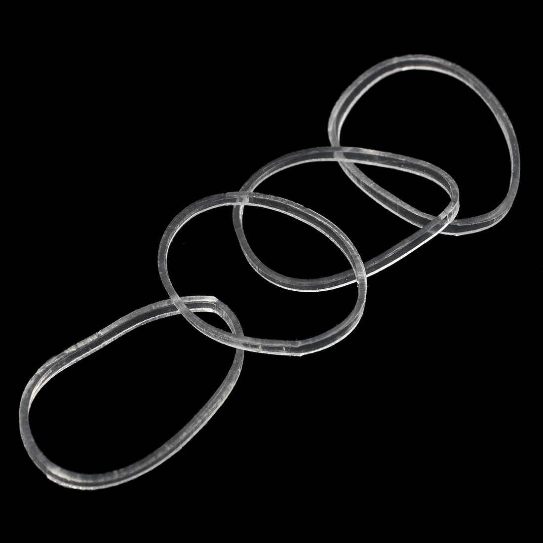 

New 500x hair rubber cord rubber Band transparent white 1mm