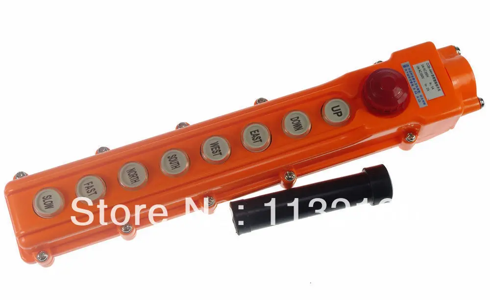 

For Hoist & Crane Pendant Control Station Push Button Switch Up-Down COB-64H