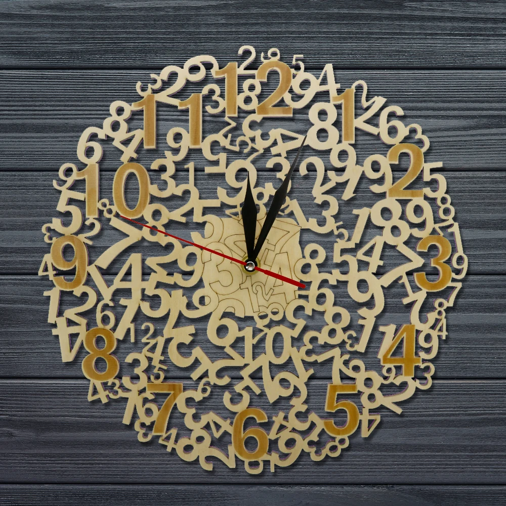 Современные деревянные бесшумные настенные часы с большим количеством деревенских часов из натурального дерева настенные художественные украшения гостиной