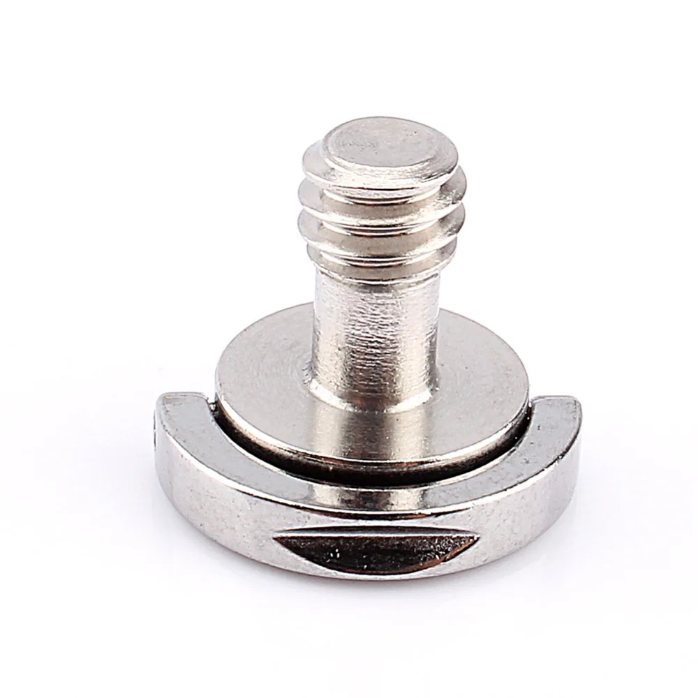 

VBESTLIFE Stainless Steel 1/4'' Thread D-Ring Screw Rig for Quick Relase Plate Tripod Ball Head