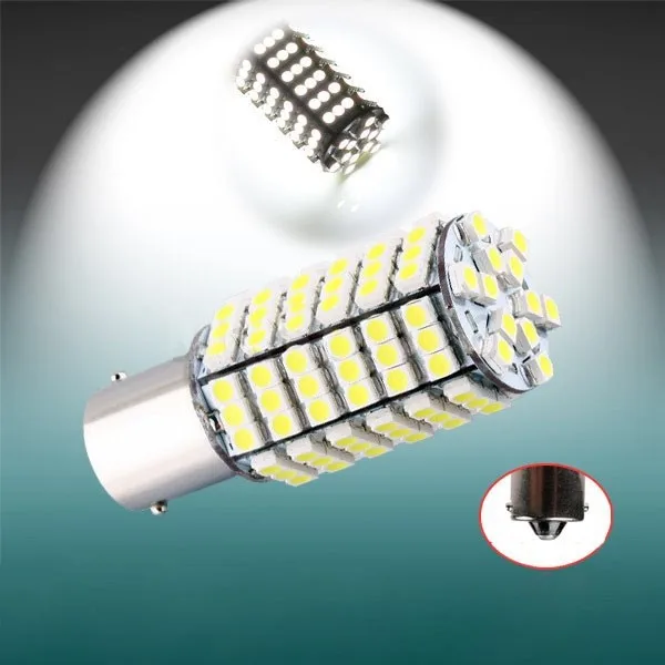 

10packs/lot Car 120 LED SMD 1156 BA15S Pure White Fog Head Light Lamp Bulb New 12V Free Shipping
