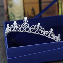 Stunning Cubic Zircon Crystal Tiaras Crowns Bridal Hair Jewelry Wedding CZ Accessories Women Rhinestone Tiara Headdress CR074