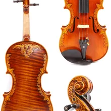 4/4 скрипки One piece тигровый клен ель дерева ручной работы узор Высшая категория# GY14