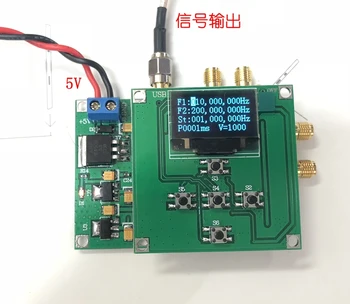 

2019 NEW AD9912 sweep frequency 1GSPS frequency 400MHZ sine wave output DDS synthesis