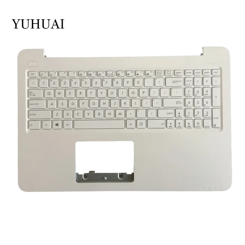 

New English Laptop Keyboard for ASUS x556 X556U X556UA A556 F556 US keyboard with Palmrest Upper 13NB0BG5AP0201