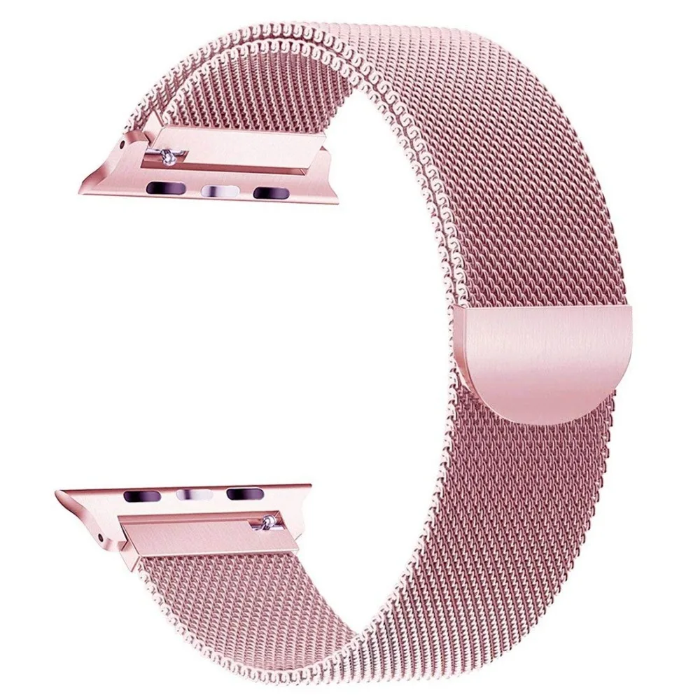 BOX W совместим с Apple Watch Band 42 мм 38 44 40 Миланская петля Сменные ремни для watch Series 4 3 2