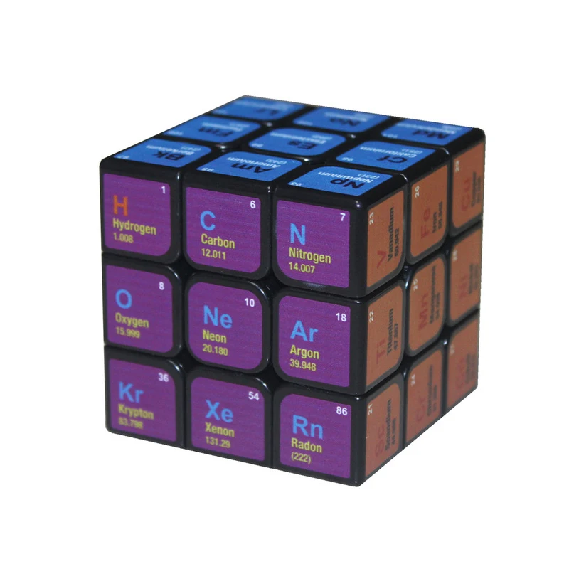 

Speed Cube 3x3x3 Chemical Elements Magic Twist Puzzles Creative Educational Toys