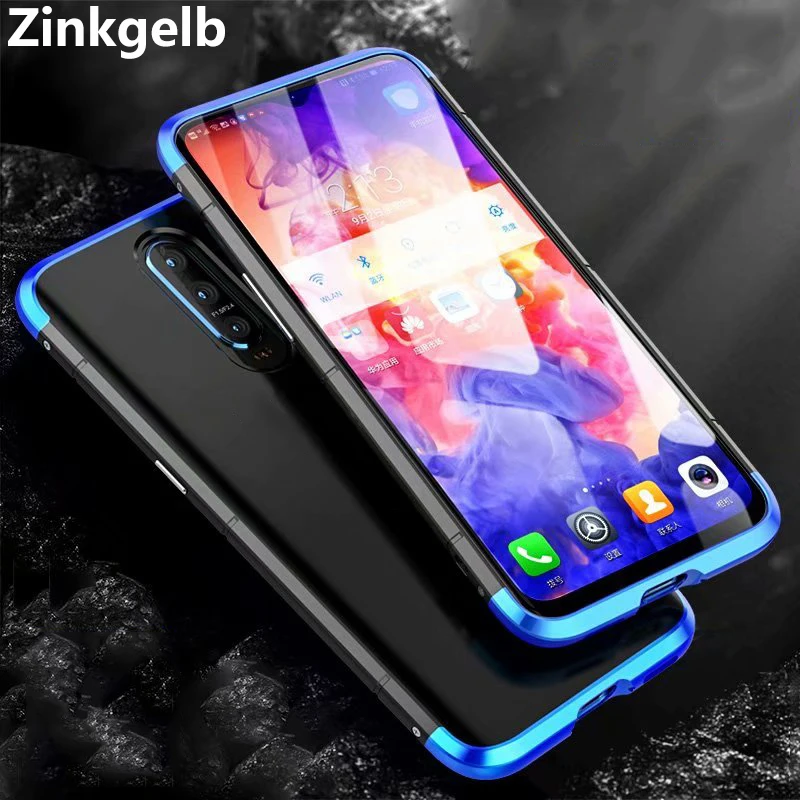 

For OPPO R17 Pro Cover Case Luxury Metal Aluminum Alloy Hard Matte Plastic Armor Protective Back Phone Case For OPPO R17 Case