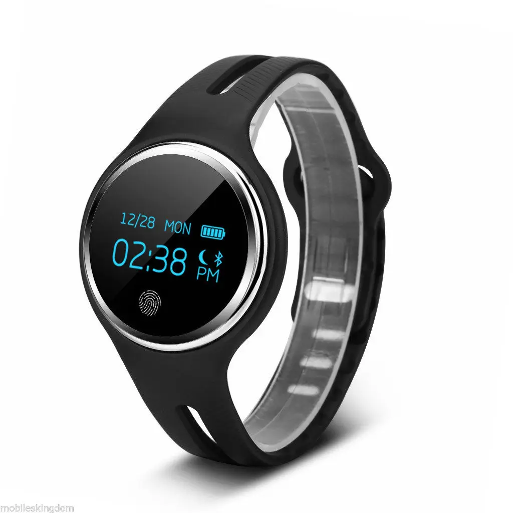 Wholesale5pcs Waterproof Bluetooth 4 0 Bracelet Smart Watch Sport Health Pedometer Sleep Track Black