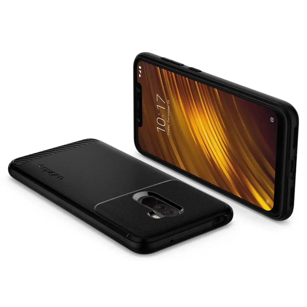 Чехол SPIGEN Xiaomi POCOPHONE F1 прочный защитный матовый черный S23CS25224