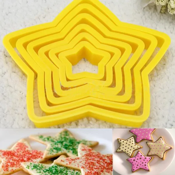 Star Shaped Plastic Mould Cookie Cutter Star Shaped Plastic Mould Cookie Cutter