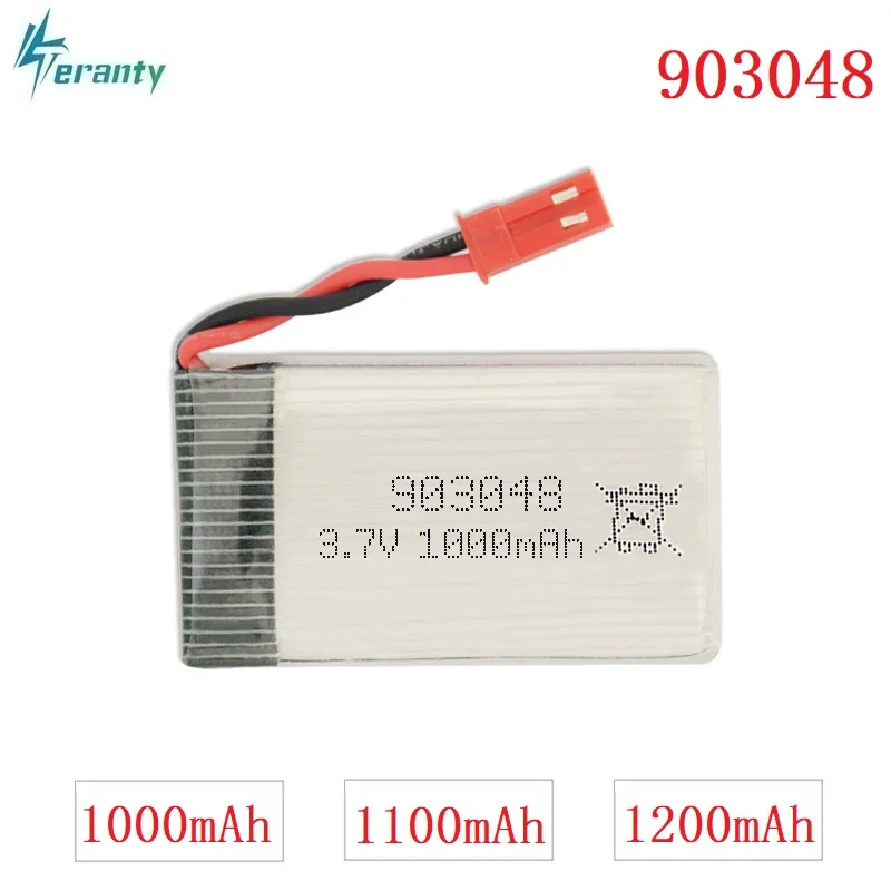 3,7 V 1000 mAh/1100 mAH/1200 mAh 20c Lipo батарея для дистанционного управления вертолетом/самолетами батареи Li-po 3,7 v 903048 JST разъем