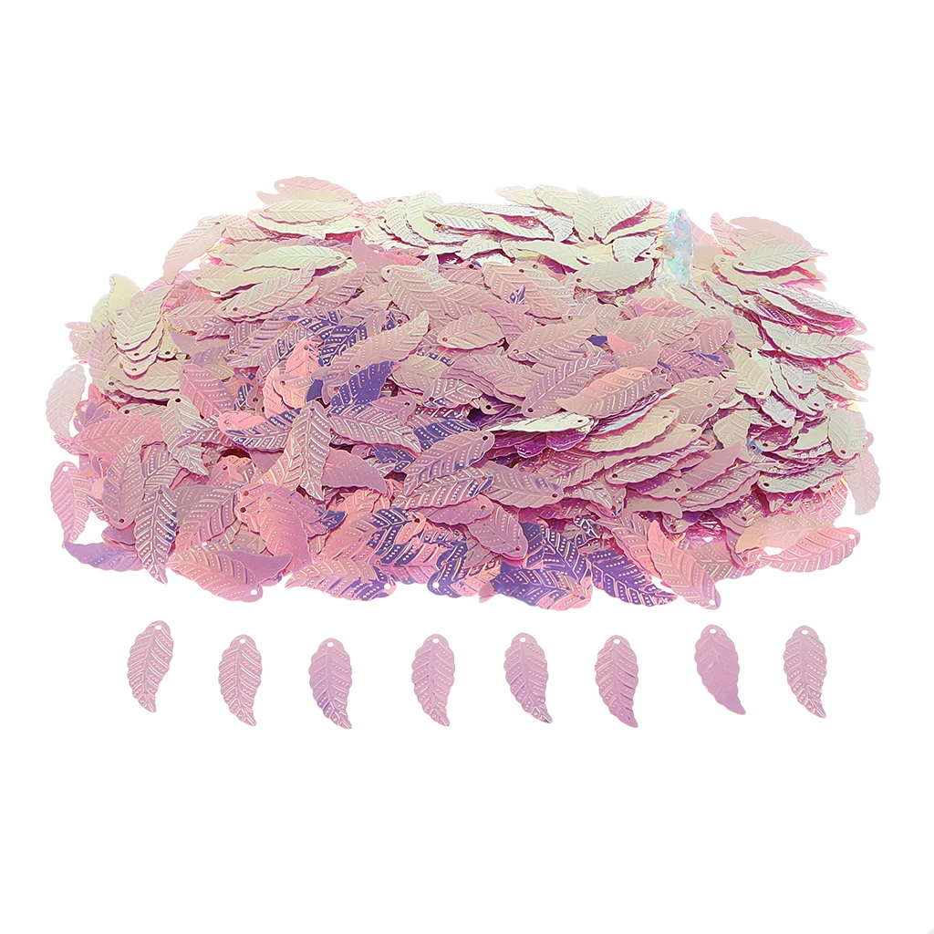 Bag of 1100Pcs DIY Loose Leaf Sequins Glitter Paillette Spangles Lentejuelas for Sewing Bag Wedding Dress Craft Cross Stitch