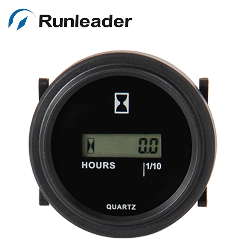 Round snap in RL HM005 DC 4.5 90V LCD Hour Meter for Forklift truck