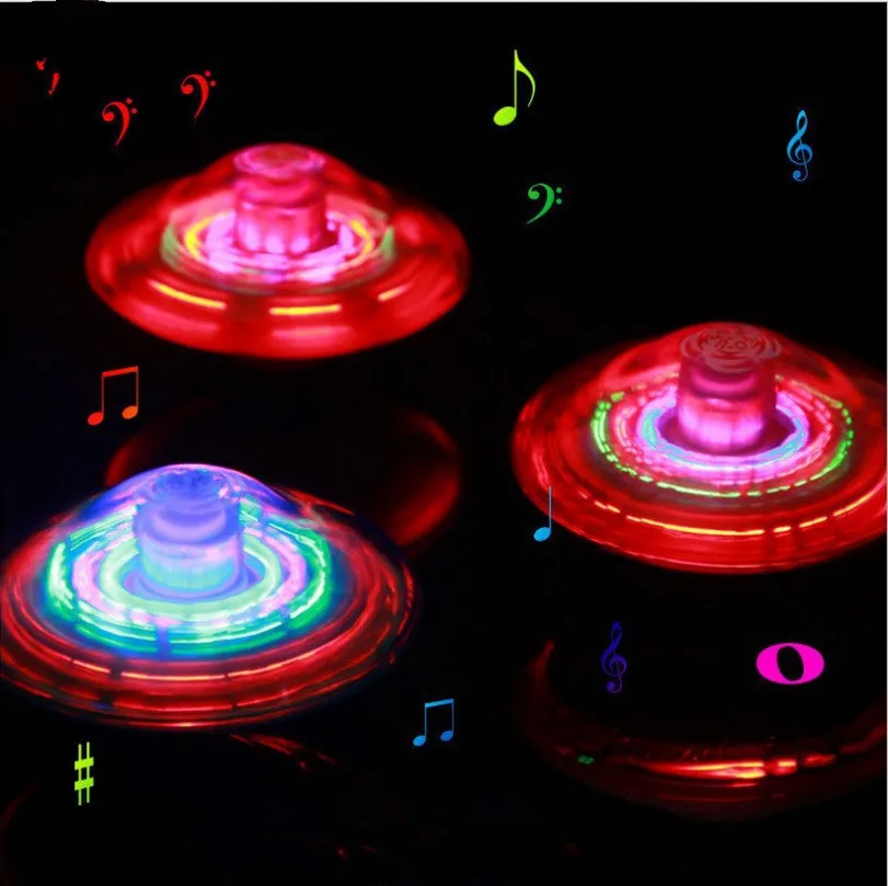 

Electric gyroscope Laser Color Flash LED Light Toy Music Gyro Peg-Top Spinner Spinning Classic Toys Hot Sell Kids Toy