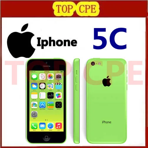 Original iPhone 5C 16GB 32gb 8gb unlocked 3G dual core WCDMA WiFi GPS 8mPix Camera 4