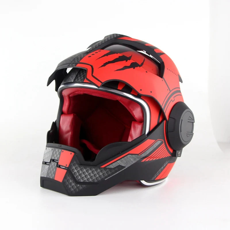 Robot Motorcycle Full Face Helmet 