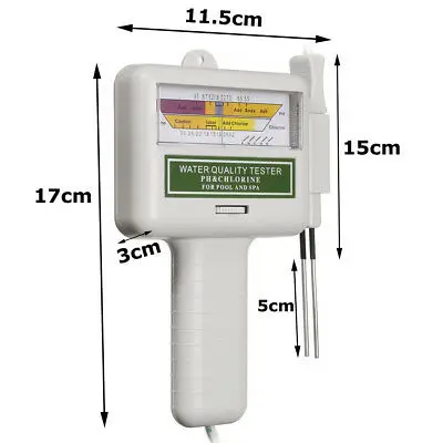 PC101 прибор для измерения уровня PH Портативный измерения качества воды устройство контроля pН/CL2 хлора уровня PH тестер