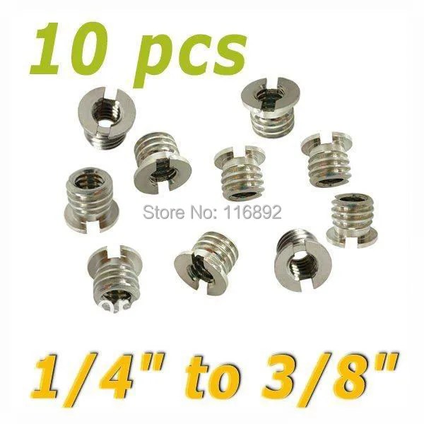 

10pcs 1/4" to 3/8" Convert Screw Adapter for Tripod