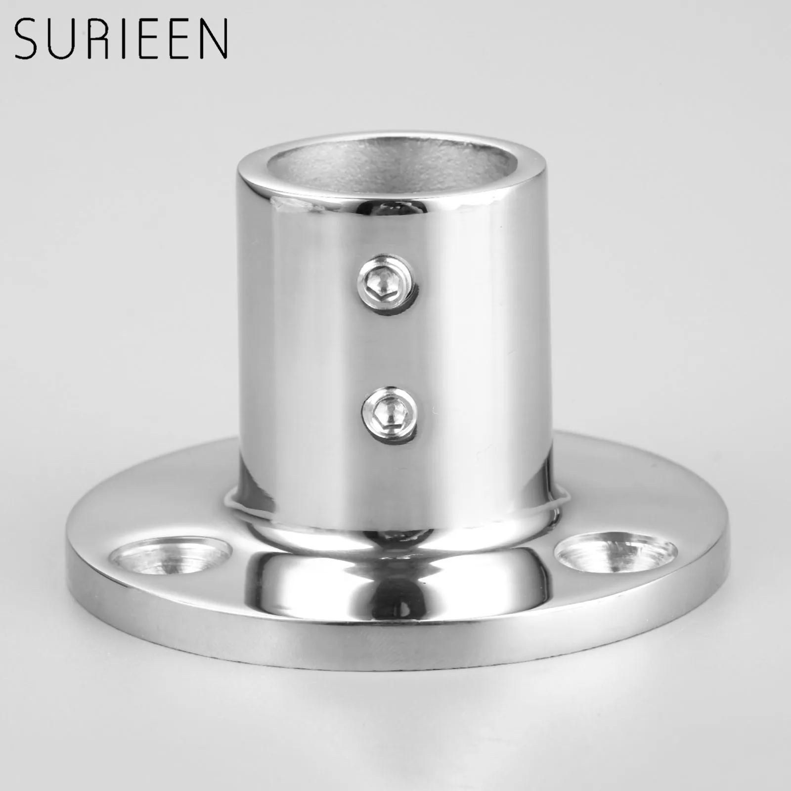 1 Pc Stainless Steel 90 Degree Marine Boat Hand Rail Fitting Round Stanchion Base For Pipe 1" 25.4mm Dia Boat Accessories Marine