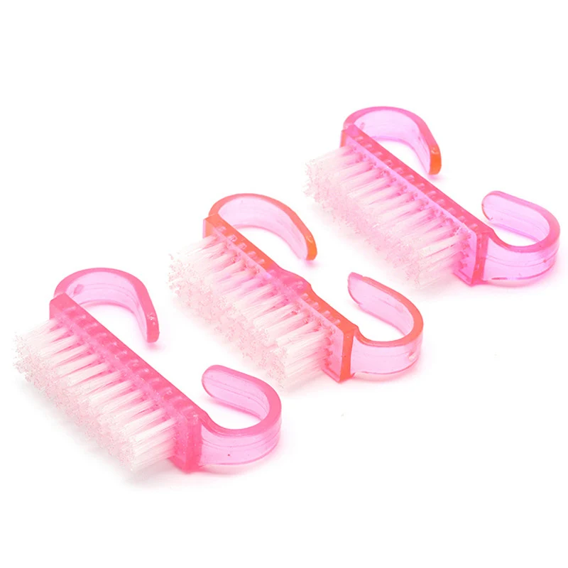 

5pcs Hot sales Nail Cleaning Clean Brush Tool File Manicure Pedicure Soft Remove Dust Small Angle Clear Tools Sets Random Color