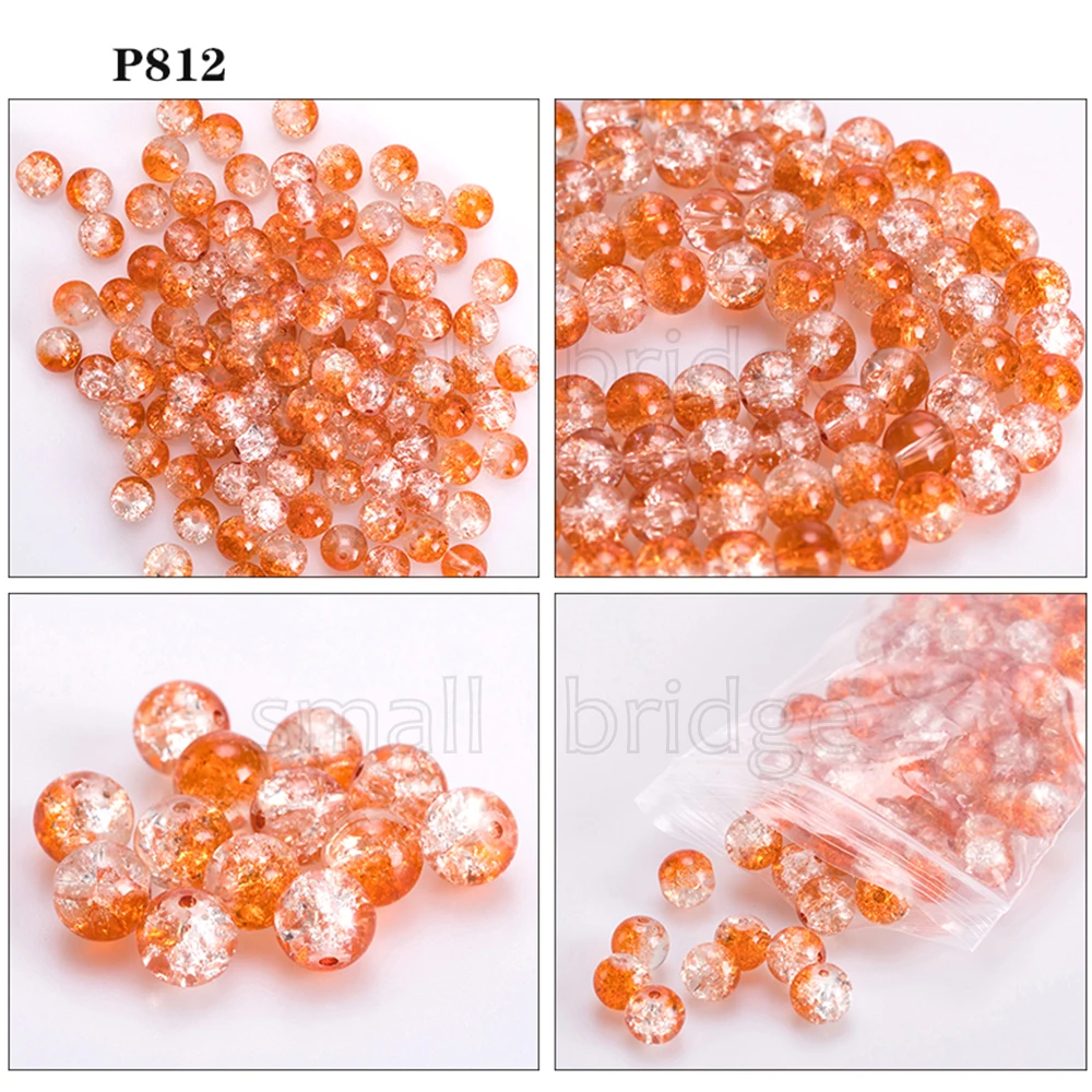 Glass Crackle Beads12