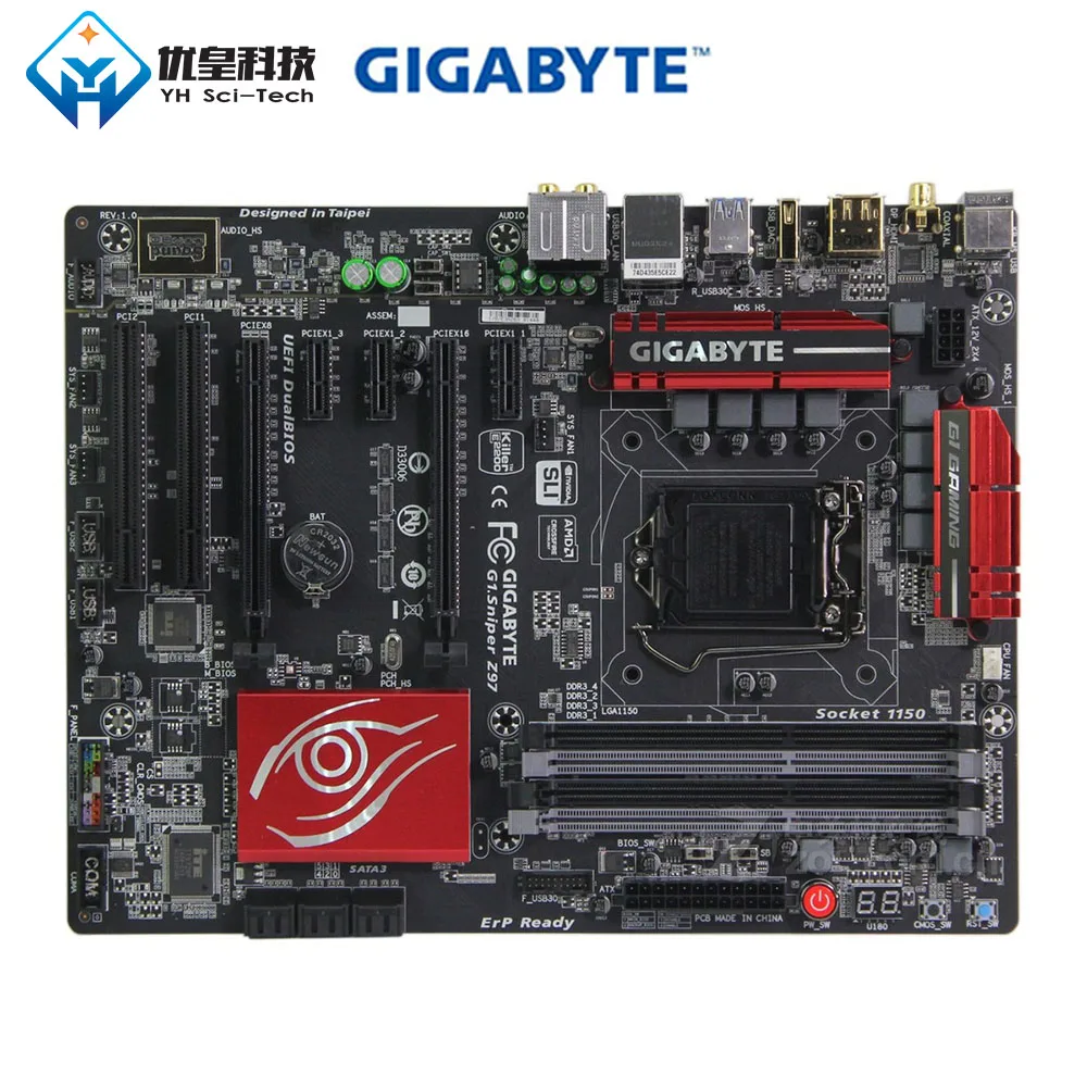 Gigabyte G1.Sniper Z97 Intel оригинальная настольная материнская плата LGA 1150 Core i7/i5/i3/Pentium/Celeron