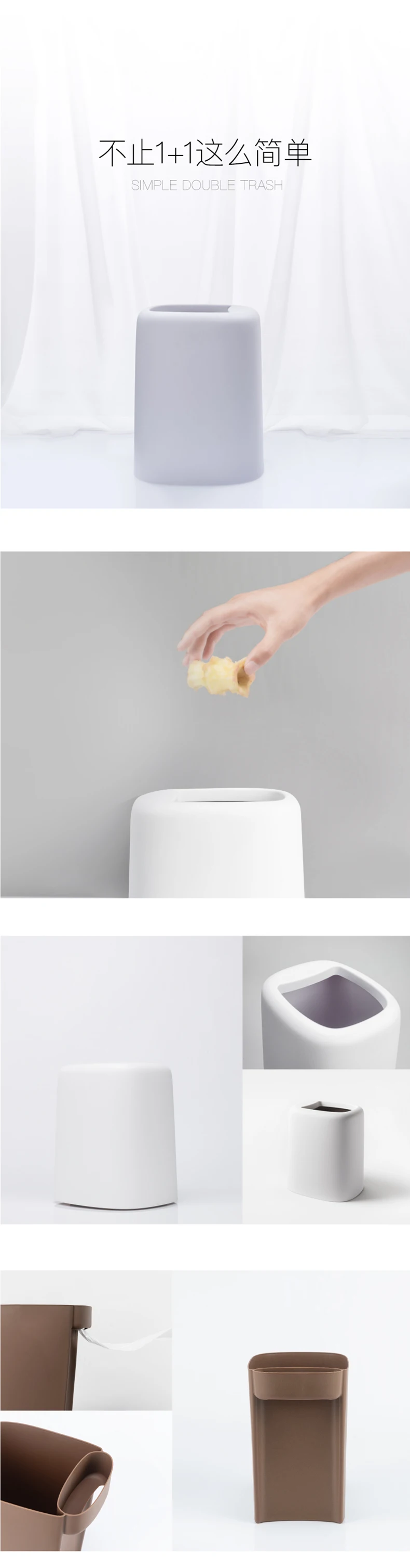 Bathrooom Аппаратный набор сплошной цвет туалетный аксессуар стоящий держатель туалетной щетки с мусорным баком для ванной комнаты чистый держатель щетки