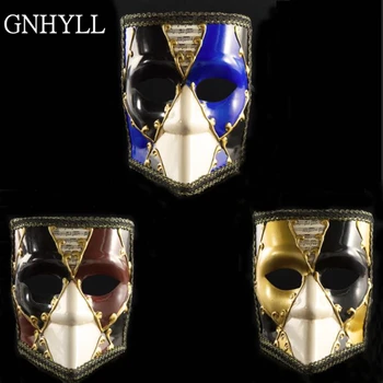 

GNHYLL Girl Mask Venice Venetian Masquerade Ball Party masks Carnival Square Face Mask Noble Cosplay Mask For Women