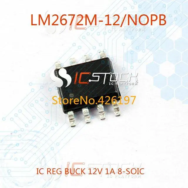 Free Shipping LM2672M-12/NOPB IC REG BUCK 12V 1A 8-SOIC LM2672M-12 2672 LM2672 3PCS |