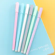 1 шт., простая гелевая ручка с эффектом потертости 0,5 мм, Студенческая ручка для письма, черная ручка, Офисная ручка, горячие канцелярские принадлежности, школьные офисные принадлежности, подарок, горячая распродажа