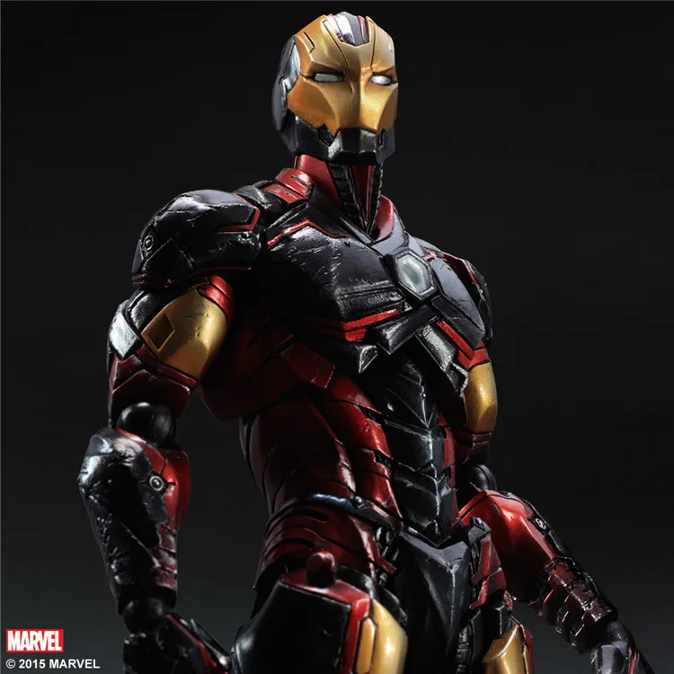 Горячая Marvel Play Arts Kai Marvel Universe супер герой Железный человек Тони Старк Мстители 26 см фигурка игрушки 2 VER