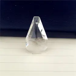 Свет висит капли 100 шт. 38 мм прозрачный хрустальный кулон-Призма стеклянная кристальная люстра DIY Подвески натуральный камни K9 стекло