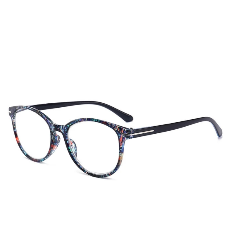 Модный стиль женщины мужчины старинные круглые очки для чтения читателей+ 1,0-+ 4,0 - Цвет оправы: Синий