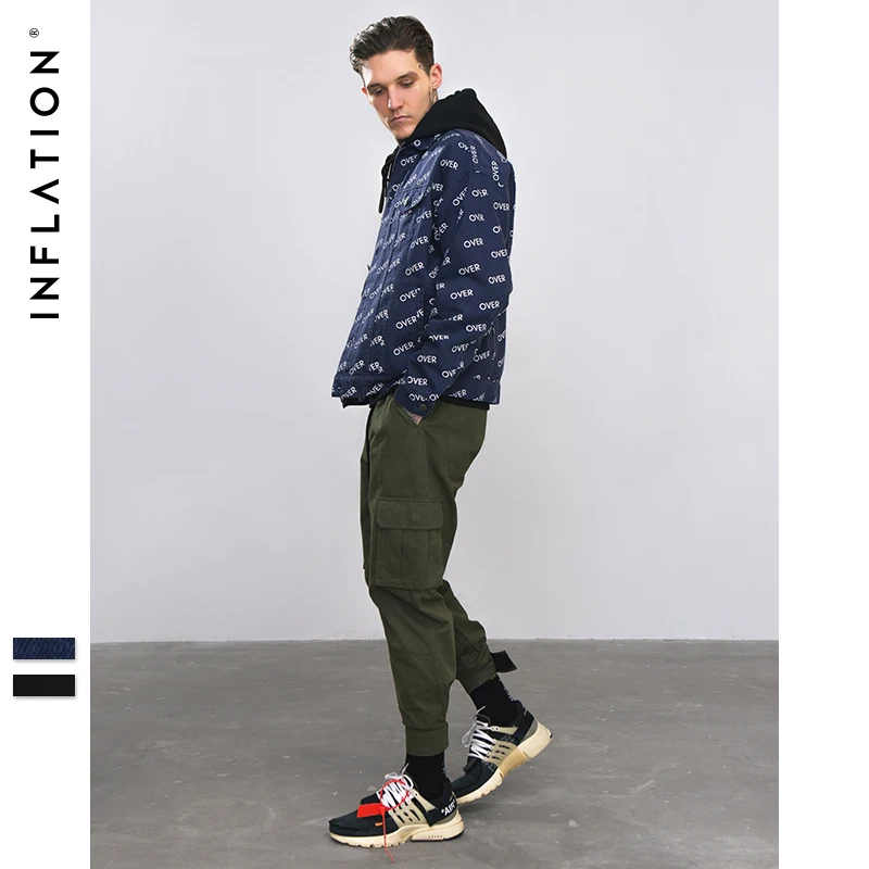 INFLATION 2018 Autumn Letter Printing Denim Jackets Men Hip Hop Clothing long sleeve Mens Streetwear Swag Jeans Jackets 8751W INFLATION 2018 Autumn Letter Printing Denim Jackets Men Hip Hop Clothing long sleeve Mens Streetwear Swag Jeans Jackets 8751W