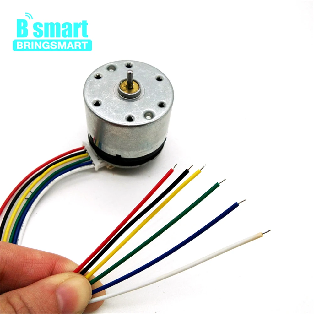 

Bringsmart RK-520B DC Motor Encoder Motor 6-12v DC Motor High Speed 10000rpm with Code Disk Carbon Brush High Precision