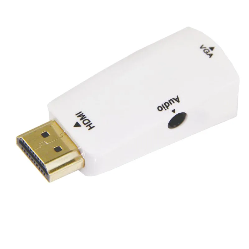 Rankman HDMI to VGA Adapter Converter with Audio Cable Support HD 1080P for PC TV Xbox PS3 Projector