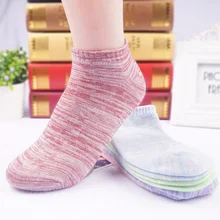 5 Colors Candy Color Women Socks Short Ankle Boat Low Cut Socks Solid Casual New Cotton Socks Hosiery 1Lot/5Pairs